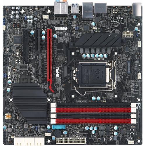 Super Micro Supermicro C7Z97-MF Workstation Motherboard - Intel Chipset - Socket H3 LGA-1150 - Micro ATX - 32 GB DDR3 SDRAM Maximum RAM - 4 x Memory Slots - Gigabit Ethernet - HDMI - DisplayPort - 6 x SATA Interfaces
