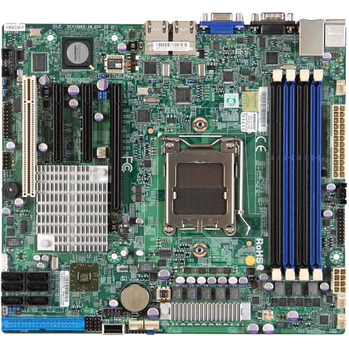 Super Micro Supermicro H8SCM-O Server Motherboard - AMD Chipset - Socket C32 LGA-1207 - Micro ATX - 64 GB DDR3 SDRAM Maximum RAM - DDR3-1333/PC3-10600, DDR3-1066/PC3-8500, DDR3-800/PC3-6400 - 4 x Memory Slots - Gigabit Ethernet - 6 x SATA Interfaces