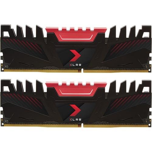 PNY XLR8 16GB DDR4 SDRAM Memory Module - For Desktop PC - 16 GB (2 x 8GB) - DDR4-3200/PC4-25600 DDR4 SDRAM - 3200 MHz - CL16 - 1.35 V - Non-ECC - Unbuffered - 288-pin - DIMM