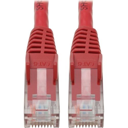 Tripp Lite N201-004-RD Cat.6 UTP Patch Network Cable - 4 ft Category 6 Network Cable for Network Adapter, Network Device, Server, Router, Switch, Hub, Modem - First End: 1 x RJ-45 Male Network - Second End: 1 x RJ-45 Male Network - 1 Gbit/s - Patch Cable