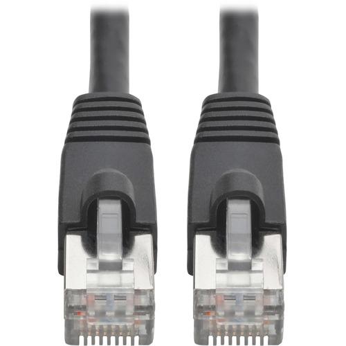 Tripp Lite N262-004-BK Cat.6a STP Patch Network Cable - 4 ft Category 6a Network Cable for Network Device, Switch, Hub, Patch Panel, Router, Modem, VoIP Device, Surveillance Camera, Server, PoE-enabled Device - First End: 1 x RJ-45 Male Network - Second