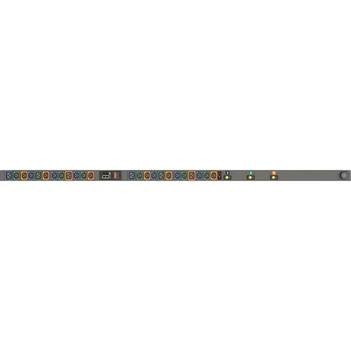Vertiv Geist MNS3EGB1-24PH68-4CS15A0A10-S-A 24-Outlets PDU - Switched - 3P+E CA - 18 x U-Lock IEC 60320 C13, 6 x U-Lock IEC 60320 C19 - 230 V AC - Network (RJ-45) - 0U - Vertical - Rack-mountable