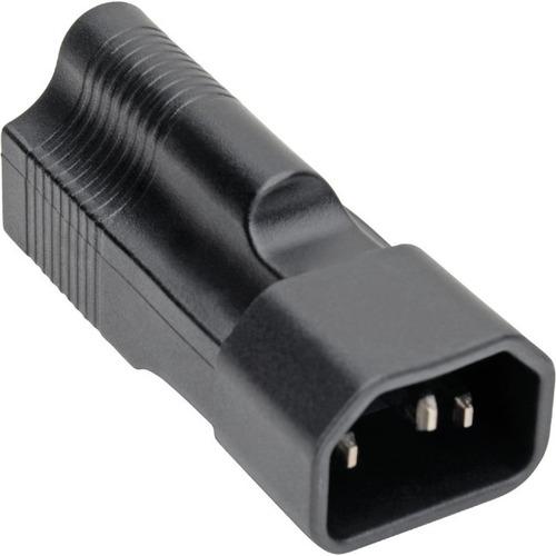 Tripp Lite NEMA 5-15R to C14 Power Cord Adapter - 10A, 125V, Black - 1 x IEC 60320 C14 Plug - 1 x NEMA 5-15R Receptacle - 125 V AC / 10 A - Black