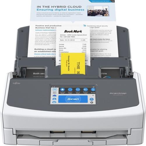 Fujitsu Imaging Fujitsu ScanSnap iX1600 Large Format ADF Scanner - 600 dpi Optical - 40 ppm (Mono) - 40 ppm (Color) - PC Free Scanning - Duplex Scanning - USB