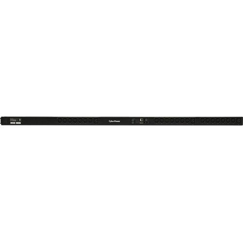 Cyber Power CyberPower PDU81104 24-Outlet PDU - Switched with Metered-by-Outlet - NEMA L6-20P - 21 x IEC 60320 C13, 3 x IEC 60320 C19 - 230 V AC - Network (RJ-45) - 0U - Rack-mountable