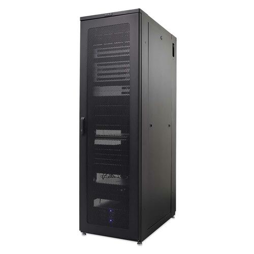 Belkin Premium Enclosure With Side Panels - 42U Rack Height x 19" (482.60 mm) Rack Width - Black - Steel - 997.90 kg Maximum Weight Capacity - TAA Compliant