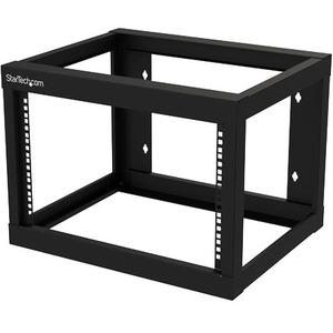StarTech.com 6U 19" Wall Mount Network Rack - 19" Deep Open Frame for Server Room AV/Data/Patch Panel/IT/Computer Equipment w/Cage Nuts - 6U 19in wall mount network rack w/19in mounting depth is EIA/ECA-310 compatible - Open frame 2 Post Server Rm AV/IT