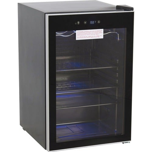 Royal Sovereign Beverage Cooler - 127.43 L - Stainless Steel, Glass - 31.41" (797.72 mm) x 20.41" (518.32 mm) x 21.41" (543.72 mm) - Black