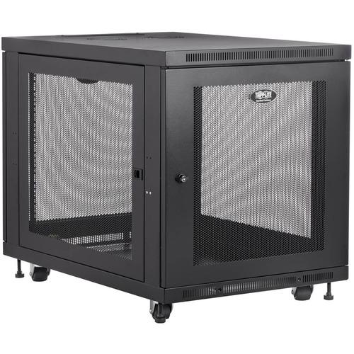 Tripp Lite SmartRack SR12UB Enclosure Rack Cabinet - 12U Rack Height x 19" (482.60 mm) Rack Width - 453.59 kg Maximum Weight Capacity