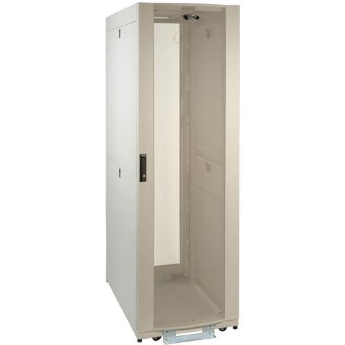 Tripp Lite 42U White SmartRack Premium Enclosure (Includes Doors and Side Panels) - 42U Rack Height x 19" (482.60 mm) Rack Width - White - 1020.58 kg Dynamic/Rolling Weight Capacity - 1360.78 kg Static/Stationary Weight Capacity