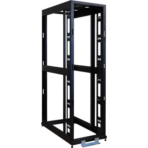Tripp Lite 45U 4-Post SmartRack Premium Open Frame Rack - 45U Rack Height x 19" (482.60 mm) Rack Width - Rack-mountable - Black - 1020.58 kg Dynamic/Rolling Weight Capacity - 1360.78 kg Static/Stationary Weight Capacity