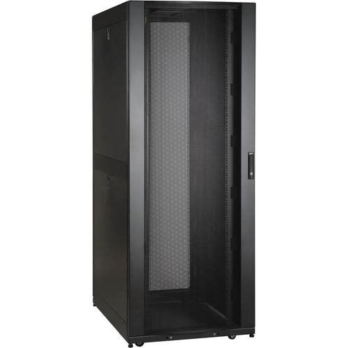 Tripp Lite 45U SmartRack Wide Premium Enclosure (Includes Doors and Side Panels) - 45U Rack Height x 19" (482.60 mm) Rack Width - Black - 1020.58 kg Dynamic/Rolling Weight Capacity - 1360.78 kg Static/Stationary Weight Capacity