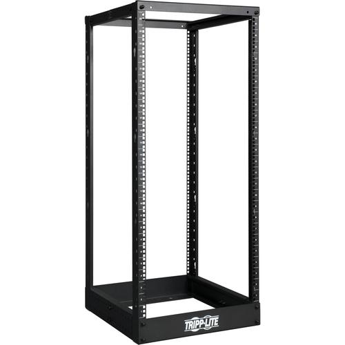 Tripp Lite SmartRack SR4POST25 Rack Frame - 24U Rack Height - Black - Cold-rolled Steel (CRS) - 453.59 kg Static/Stationary Weight Capacity