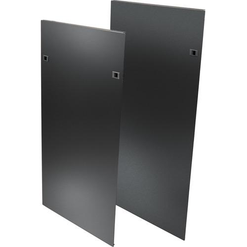 Tripp Lite 50U SmartRack Heavy-Duty Open Frame Side Panels with Latches - Black - 50U Rack Height - 2 Pack