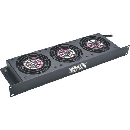 Tripp Lite SmartRack 1U Fan Tray, 3 120V High-Performance Fans, 210 CFM, 5-15P Plug - 3 Fan - 1U - 5.9 m³/min