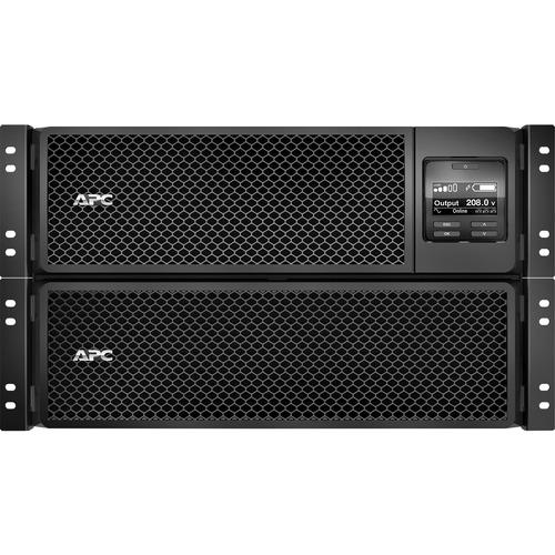 Schneider Electric APC by Schneider Electric Smart-UPS SRT 8000VA RM 208V - 6U Rack-mountable - 1.50 Hour Recharge - 5 Minute Stand-by - 208 V AC Input - 208 V AC Output - 1 x Hard Wire 3-wire (2PH + G), 4 x NEMA L6-20R, 2 x NEMA L6-30R