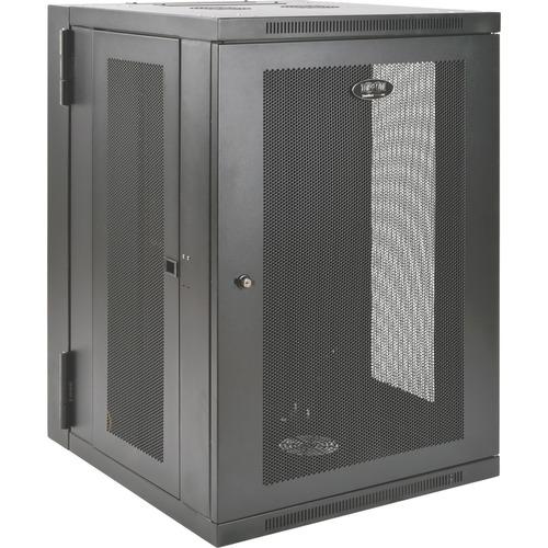Tripp Lite SmartRack 18U UPS-Depth Wall-Mount Rack Enclosure Cabinet, Hinged Back - For UPS - 18U Rack Height x 19" (482.60 mm) Rack Width x 24.50" (622.30 mm) Rack Depth - Wall Mountable - Black - Steel - 113.40 kg Maximum Weight Capacity - 113.40 kg St