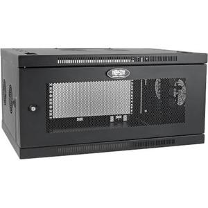 Tripp Lite SmartRack SRW6UDPVRT Rack Cabinet - For Server, LAN Switch, Patch Panel - 6U Rack Height x 19" (482.60 mm) Rack Width x 20.50" (520.70 mm) Rack Depth - Wall Mountable - Black Powder Coat - Steel - 90.72 kg Maximum Weight Capacity - 91 kg Stati