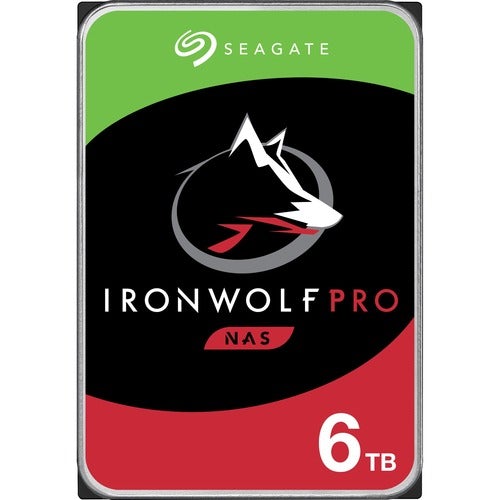 Seagate IronWolf Pro ST6000NE000 6 TB Hard Drive - 3.5" Internal - SATA (SATA/600) - Conventional Magnetic Recording (CMR) Method - Storage System Device Supported - 7200rpm - PuriLite