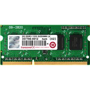 Transcend DDR3L 1600 SO-DIMM 8GB 11-11-11 2Rx8 1.35V - For Notebook - 8 GB - DDR3-1600/PC3-12800 DDR3 SDRAM - 1600 MHz - CL11 - 1.35 V - Non-ECC - Unbuffered - 204-pin - SoDIMM