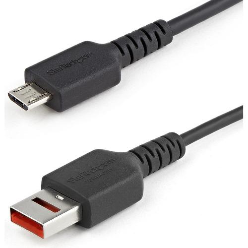 StarTech.com 3ft (1m) Secure Charging Cable, USB-A to Micro USB Data Blocker Charge-Only Cable, Charger Adapter Cable for Phone/Tablet - 3ft USB-A to Micro-B Secure Charging Data Blocker Adapter Cable - Prevents data theft/spyware/malware - Power-Only No
