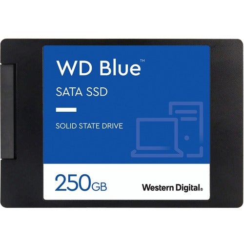 Western Digital WD Blue 3D NAND 250GB PC SSD - SATA III 6 Gb/s 2.5"/7mm Solid State Drive - 550 MB/s Maximum Read Transfer Rate - 5 Year Warranty - PuriLite