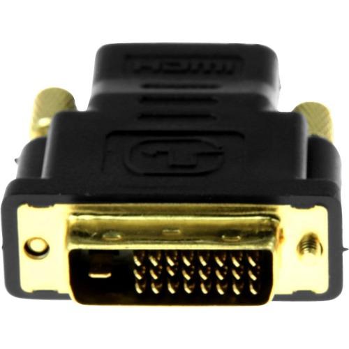 Rocstor Premier HDMI to DVI-D Video Adapter - HDMI Female/ DVI-D Dual-Link (24+1) - DVI/HDMI Video Cable for Video Device - First End: 1 x DVI-D (Dual-Link) Male Digital Video - Second End: 1 x HDMI Female Digital Audio/Video - Black