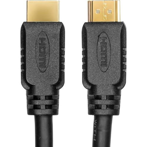 Rocstor HDMI Audio/Video Cable - 12 ft HDMI A/V Cable for Audio/Video Device, HDTV, Gaming Console, Projector, Stereo Receiver, DVD Player - First End: 1 x HDMI Male Digital Audio/Video - Second End: 1 x HDMI Male Digital Audio/Video - 18 Gbit/s - Suppor