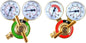 SÜA - Oxygen and Acetylene Regulators Welding Gas Gauges -Pair - Rear Entry - LDB series