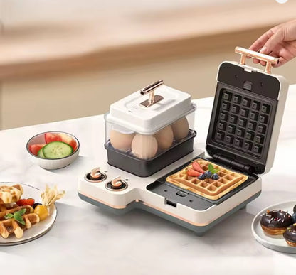 Purilite Select 1200W Sandwich Maker & Waffle Grill – Multifunction Breakfast Machine with Adjustable Thermostat, Non-Stick Plates & Food Steamer 220V - PuriLite