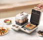Purilite Select 1200W Sandwich Maker & Waffle Grill – Multifunction Breakfast Machine with Adjustable Thermostat, Non-Stick Plates & Food Steamer 220V - PuriLite