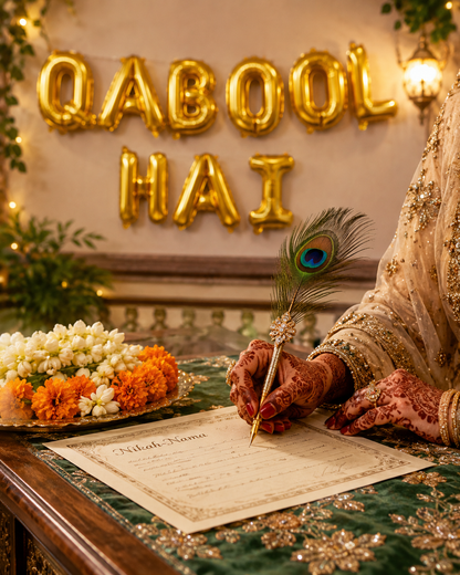 Premium Quality Foil Balloons | Qabool Hai, Dholki & Umrah Mubarak | Party Decorations