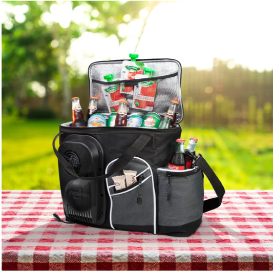 Koolatron D25 Soft Bag 24.5 L (26 qt) 12V Electric Cooler with AC Adapter