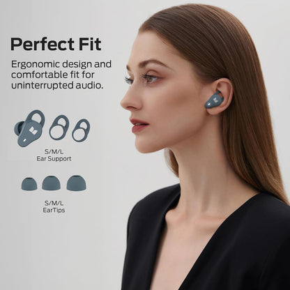 Monster N-Lite 210 Wireless Earbuds, Bluetooth 5.4 in Ear Stereo Headphones, Built-in Mic for Crystal Clear Call, 32H Playtime, Comfortable Fit, USB-C Fast Charging, Waterproof Earphones for Sports