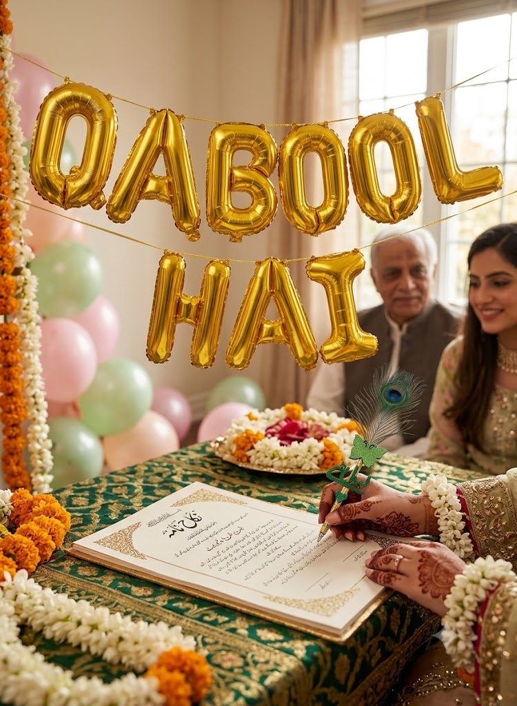 Premium Quality Foil Balloons | Qabool Hai, Dholki & Umrah Mubarak | Party Decorations