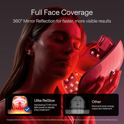 LED Light Therapy Mask - Red Light Therapy for Face - 4 Modes with Red, Blue, Yellow & Infrared Red Lights for Reduce Acne & Anti-Aging, Eye-Protection, 272 Beads, Remote Control - PuriLite