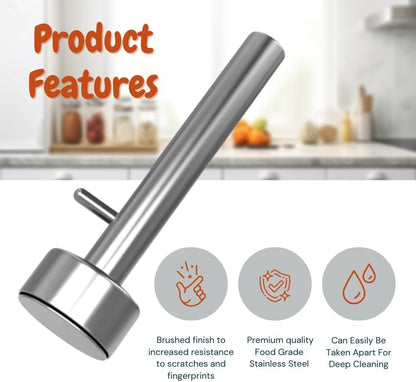 Falafel Maker Press Scoop Stainless Steel Premium Quality Professional Middle Eastern Kitchen Tool Meatball Mold 1.6 Inch (4.1 cm) Diameter