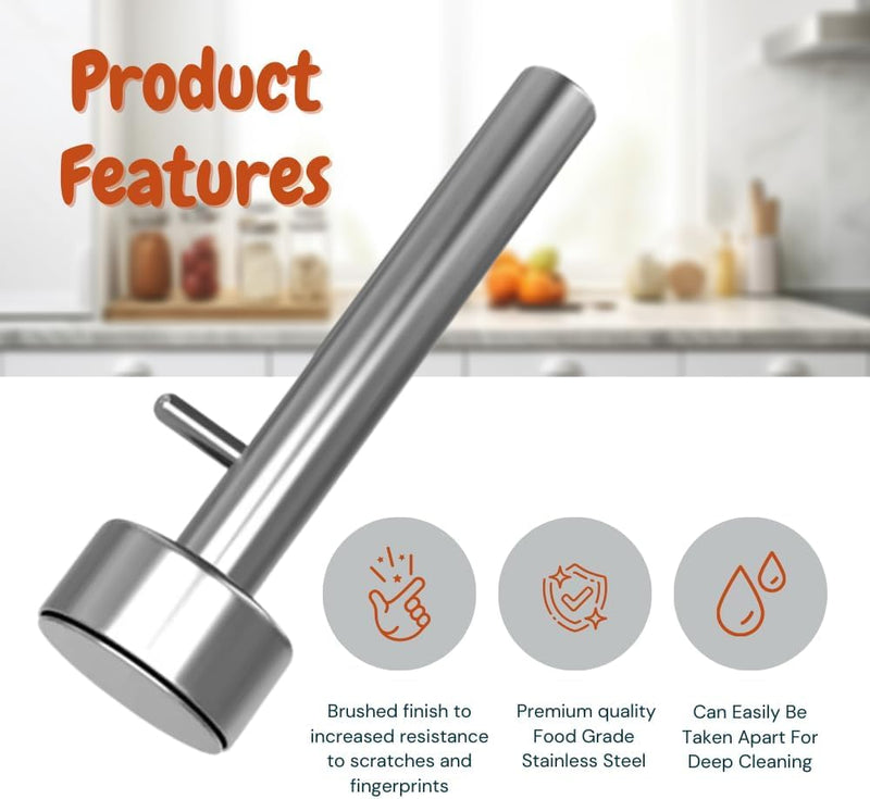 Falafel Maker Press Scoop Stainless Steel Premium Quality Professional Middle Eastern Kitchen Tool Meatball Mold 1.6 Inch (4.1 cm) Diameter