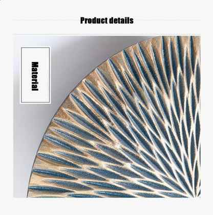 Modern Minimalist Wooden Round Wall Decoration | Hand-Carved Dimensional Wall Art