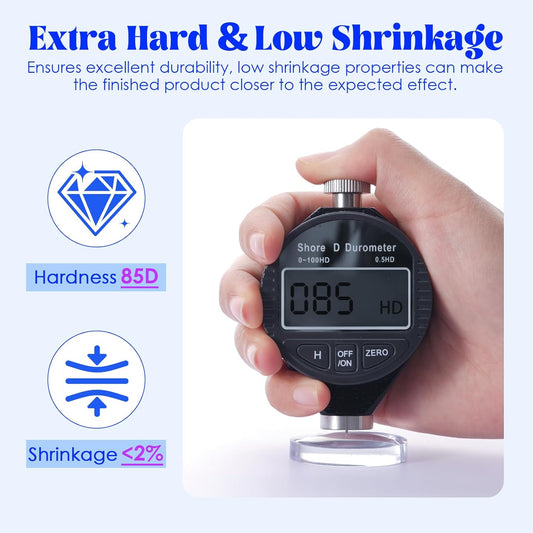 300g Clear UV Resin Hard, High Gloss UV Cure Epoxy Resin Crystal Kit Premixed Resina UV Curing Transparent Solar Activated Glue for Jewelry Making Fast Curing