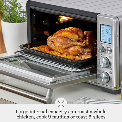 Breville the Smart Oven® Air Fryer, Convection Countertop Oven, Air Fryer Toaster Oven Combo, BOV860BSS, Brushed Stainless Steel
