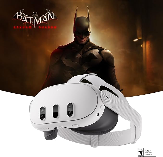 Meta Quest 3 512GB — Ultimate Mixed Reality Experiences — Get Batman: Arkham Shadow and a 3-Month Trial of Meta Horizon+ Included