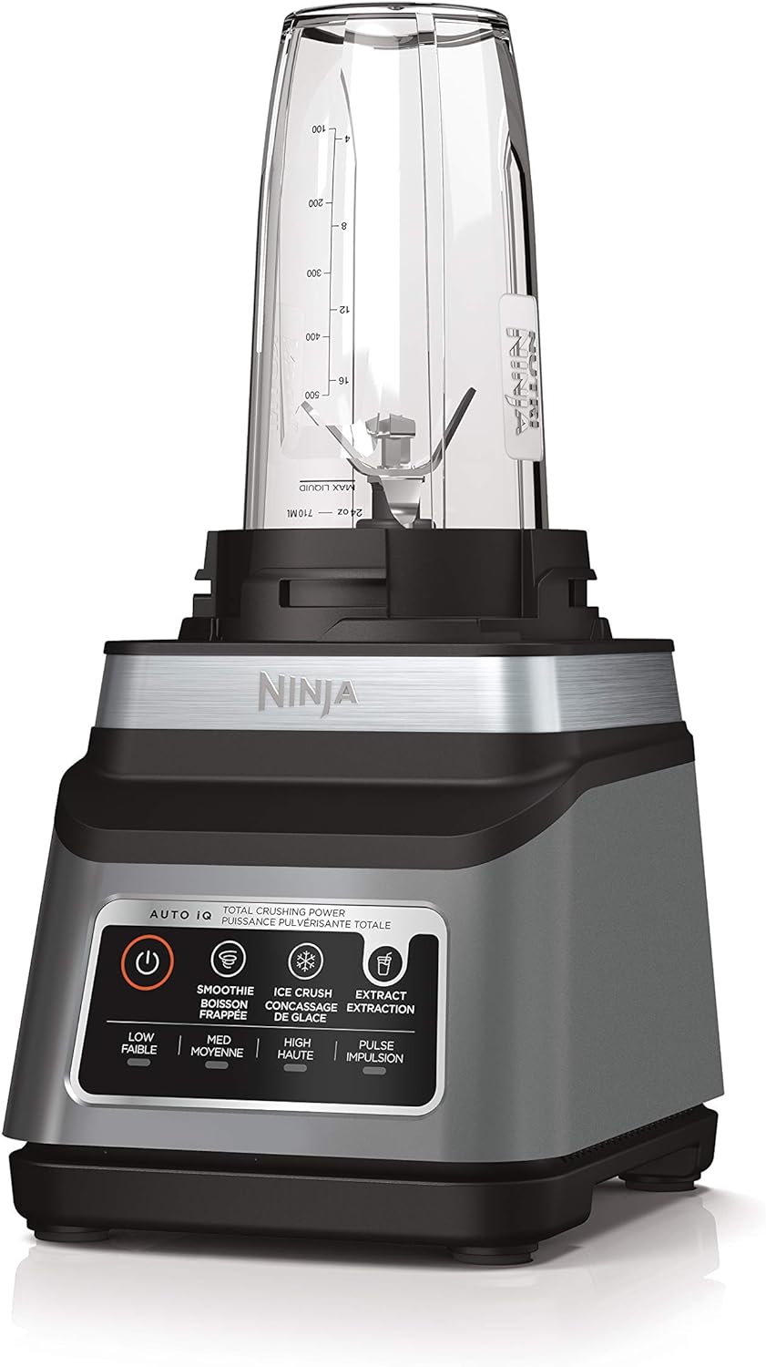 Ninja BN751C, Professional Plus Blender DUO With Auto-iQ, Black , 1200W (Canadian Version), 72oz