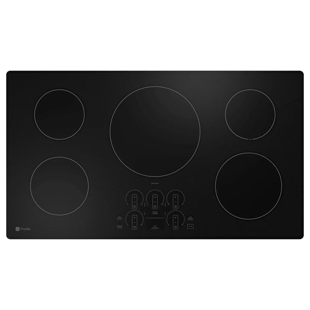 GE Profile 36" Black Smart Cooktop PHP7036DTBB