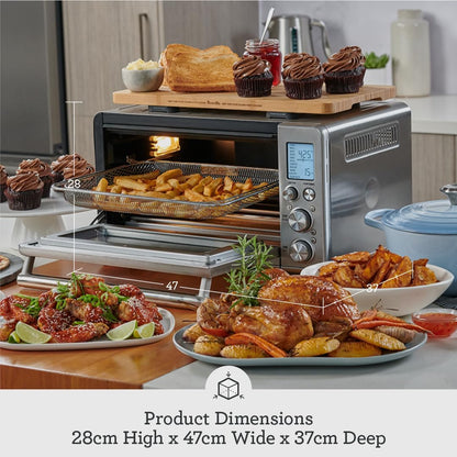 Breville the Smart Oven® Air Fryer, Convection Countertop Oven, Air Fryer Toaster Oven Combo, BOV860BSS, Brushed Stainless Steel