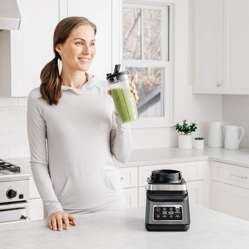 Ninja BN751C, Professional Plus Blender DUO With Auto-iQ, Black , 1200W (Canadian Version), 72oz