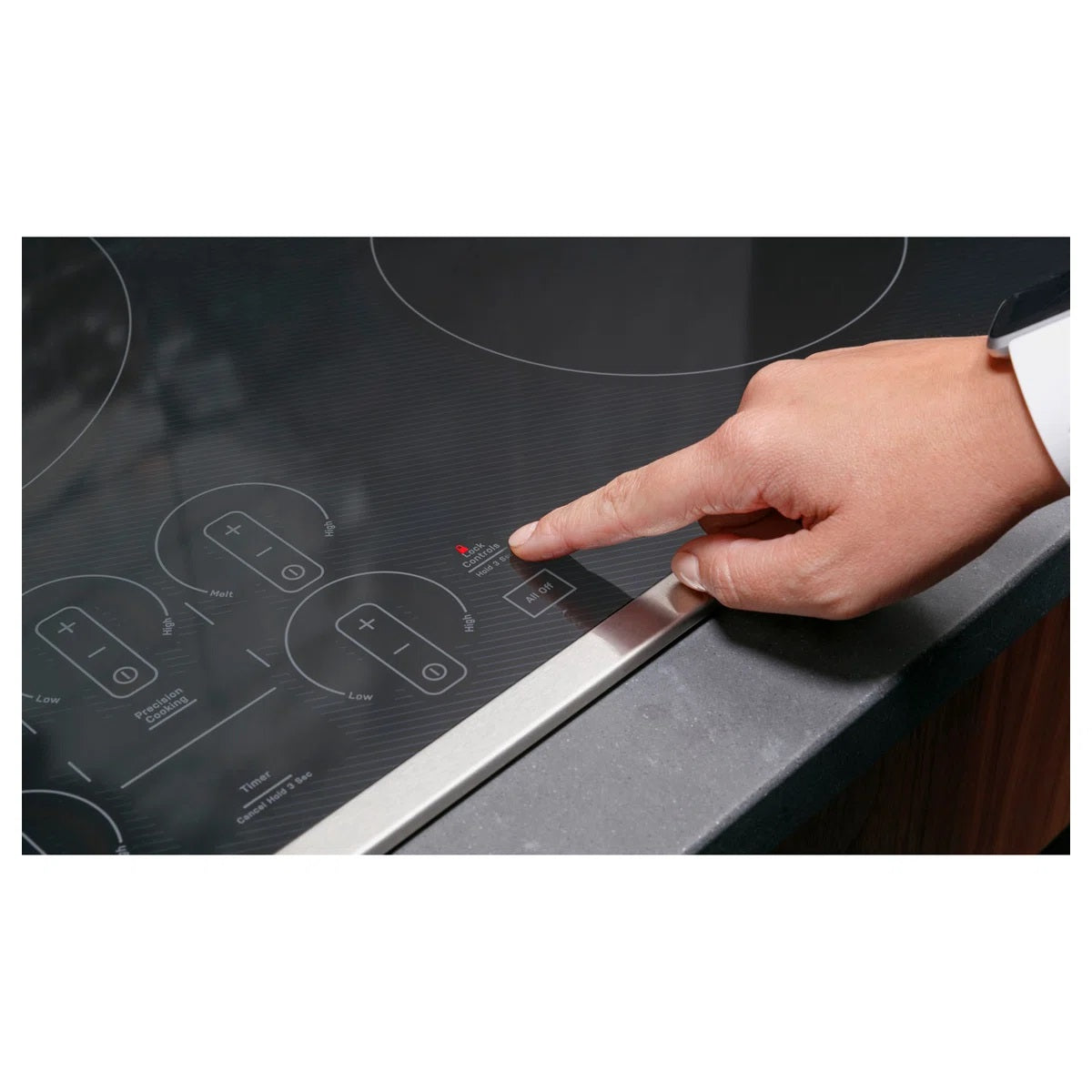 GE Profile 36" Black Smart Cooktop PHP7036DTBB