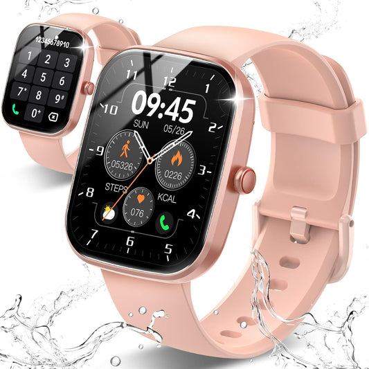 Csasan Smart Watch for Men Women Answer/Make Call, 1.91" Touch Smartwatch Heart Rate/Sleep/Steps Monitor, 110+ Sports Fitness Watch, IP68 Waterproof Tracker Watch for Android iOS Rose Gold