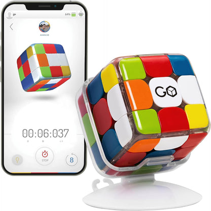 GoCube Edge Full Pack – Smart Bluetooth 3x3 Speed Cube – Interactive STEM Puzzle Toy with App – Magnetic Stickerless Cube - PuriLite