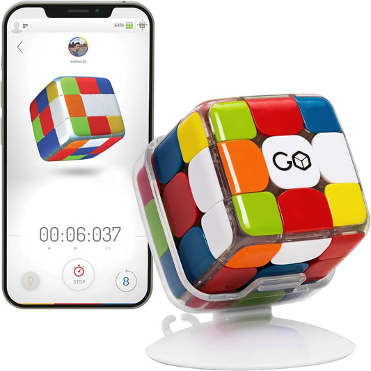 GoCube Edge Full Pack – Smart Bluetooth 3x3 Speed Cube – Interactive STEM Puzzle Toy with App – Magnetic Stickerless Cube - PuriLite
